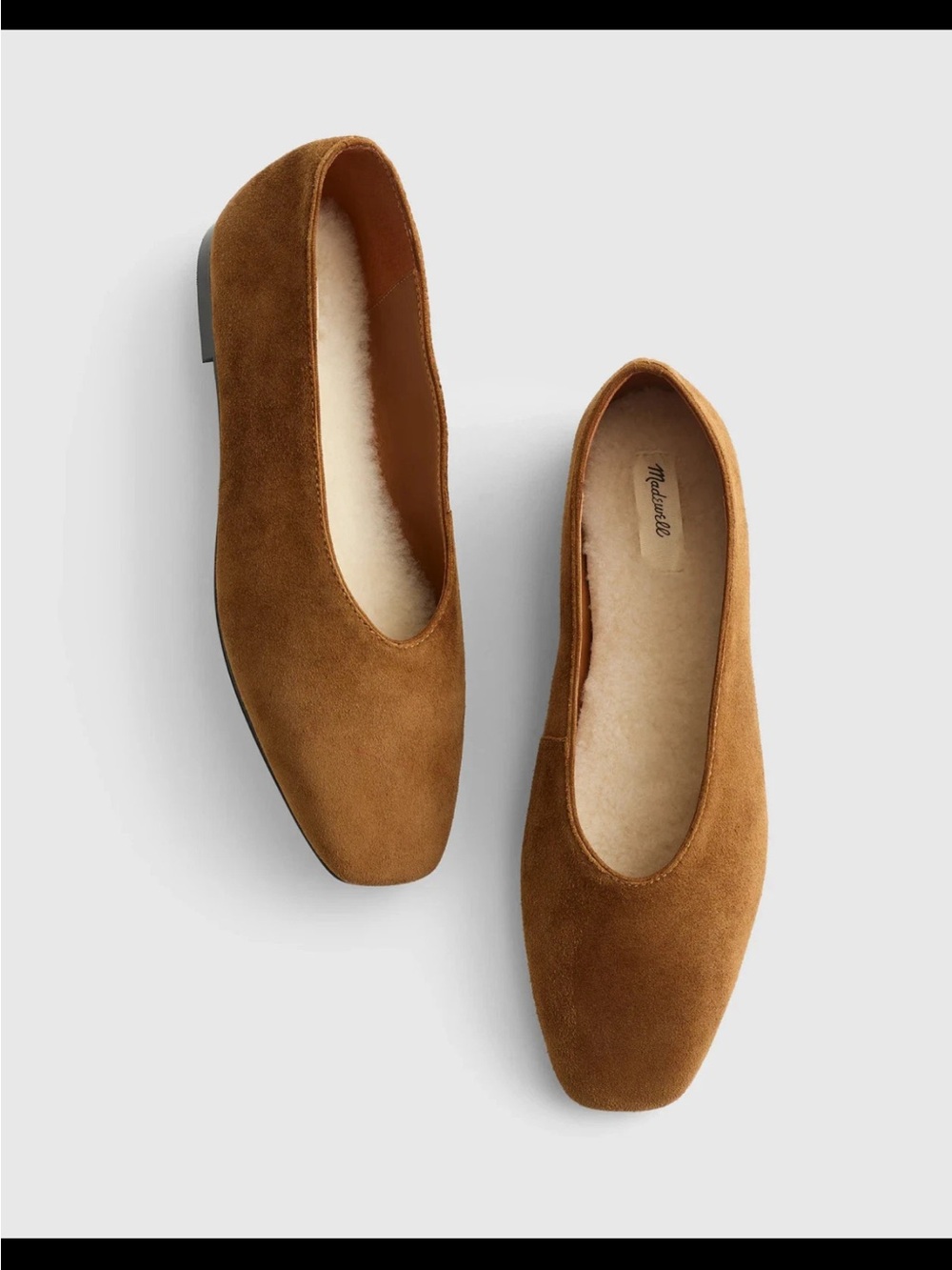 Madewell The Mylie Ballet Flat in Warm Chestnut, Size 9